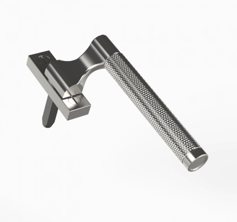Precision Window Espagnolette Handle - Diamond Mesh - Locking - Right Handed - Antique Brass Unl