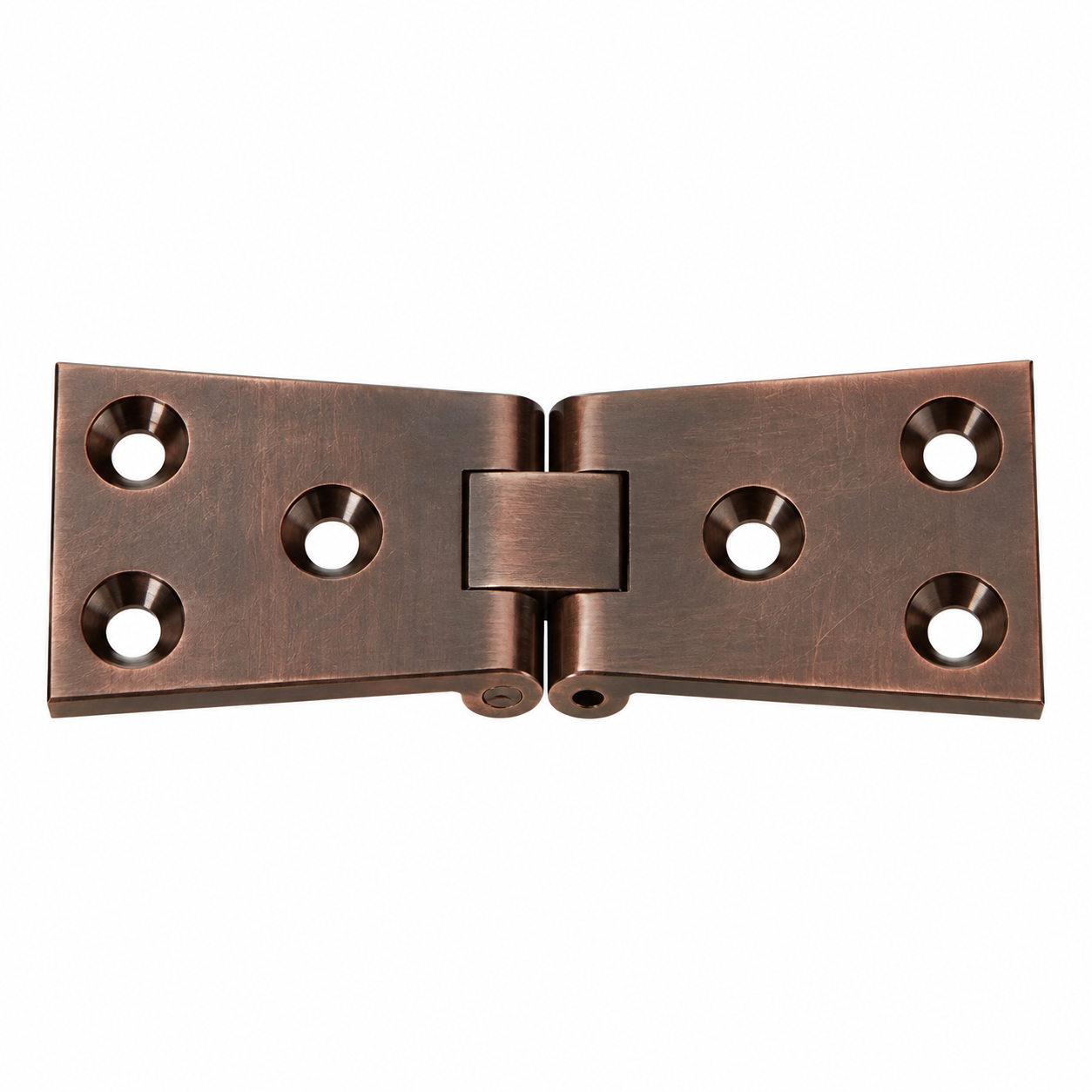 Premium Brass Counter Flap Dovetail Hinge inc Screws - 25 x 76mm  - Copper Bronze