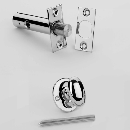 P-0525vRack Bolt, Strike & Turn, 57mm Backset - Satin Chrome 