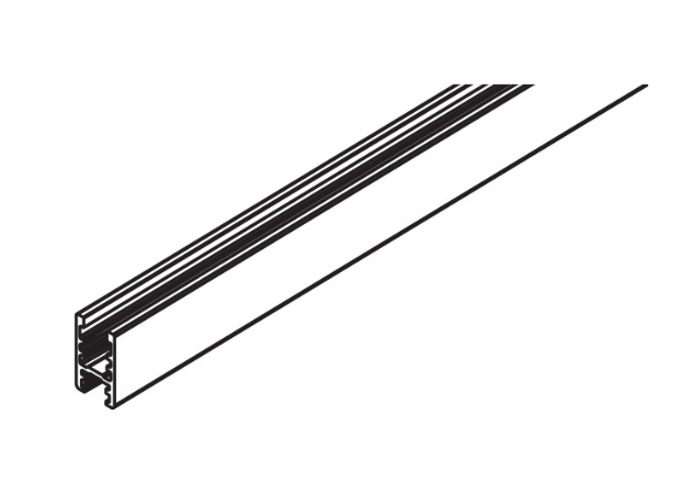 Hawa Clipo 16 GPK IS - Suspension & Glass Retaining Profile - Anodised - 2500mm 
