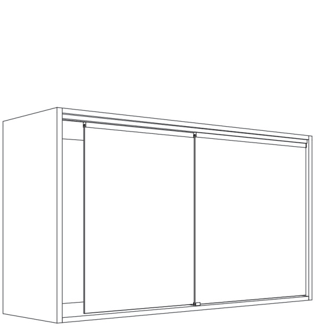Hawa Clipo GPK IS - 16 - Set for 2 Glass Doors