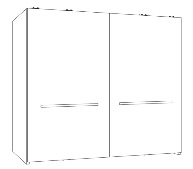 Hawa Frontino 40 H FS - Model M - Fitting set - 2 doors - 1800 - 2199mm