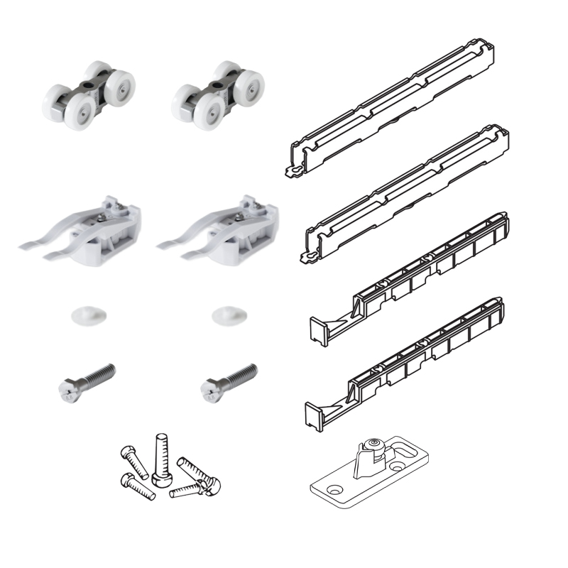 Hawa Porta 100 HM/HMD & Hawa Divido 100 HM Minimal Installation Height - For 1 Door