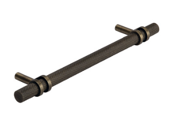 P-Double Ringed Pull Handle, Fixing Centre 160 mm, Barchester - Antique Bronze