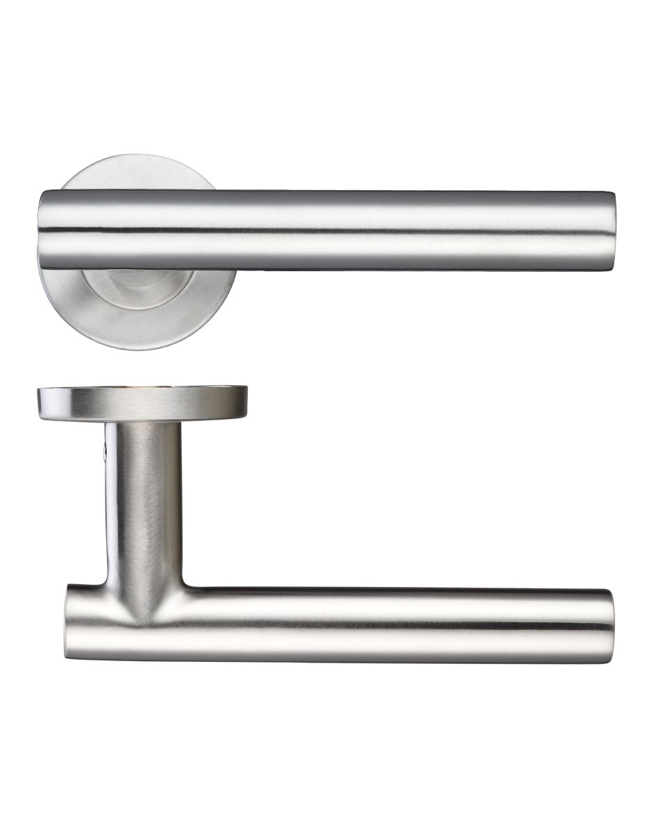 19mm Straight T-Bar Lever Handles on 52mm Rose