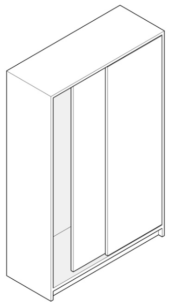Hawa 220 Planfront 70 - Set 1 Panel - 400-1500mm - Left Hand