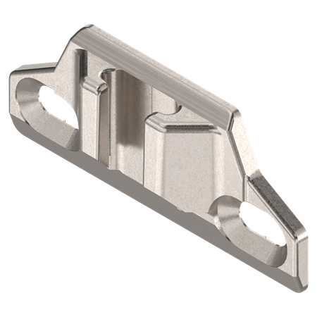 Compact Hinge Mounting Plate, Face Frame - Nickel Plated