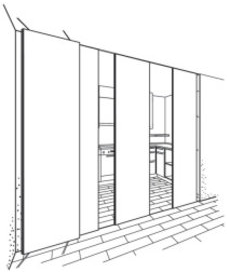 HAWA Aperto 60 H - Single Top track - Anodized Aluminium - 3800mm