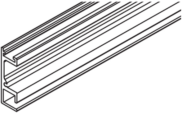 HAWA Aperto 60 H - Single Top track - Anodized Aluminium - 4800mm