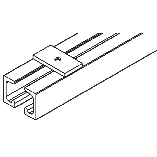 Dual Top Track Stainless Steel WNR 1.4301 AISI 304 inc Flush Mounting Flanges