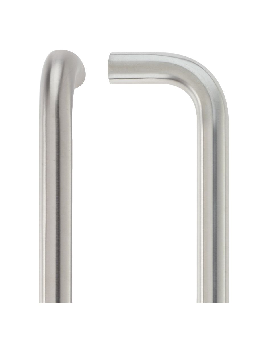 19mm D' Pull Handle Bolt Through Fix - Satin Stainless Steel