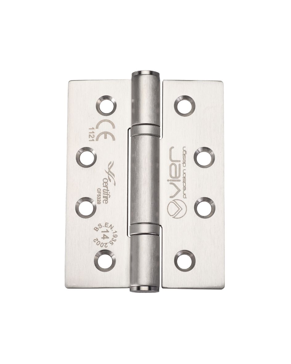 Grade 14 High Performance Butt Hinge - 102 x 76mm - Satin Stainless Steel