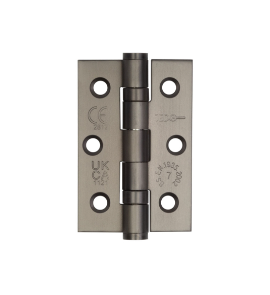 Double Ball Bearing Butt Hinges - 76x50mm - Bronze