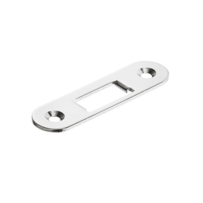 P-Striking Plate, for Roller Shutter Mortise Lock, Symo 3000 Nickel