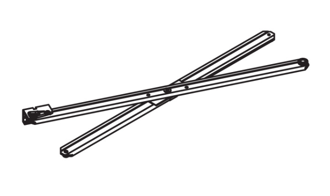 P-Hawa Concepta II  - Scissor Action, Complete - 900mm (2' 11 7/16'') - Steel, Zinc-Plated