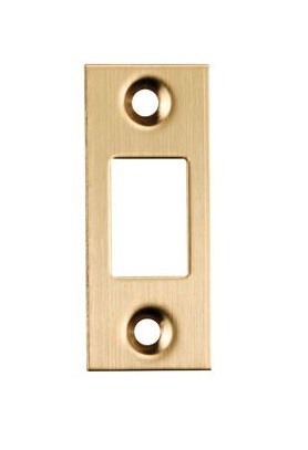 Forend & Strike Plate Pack to Suit Heavy Duty Tubular Dead Bolt - Satin Brass