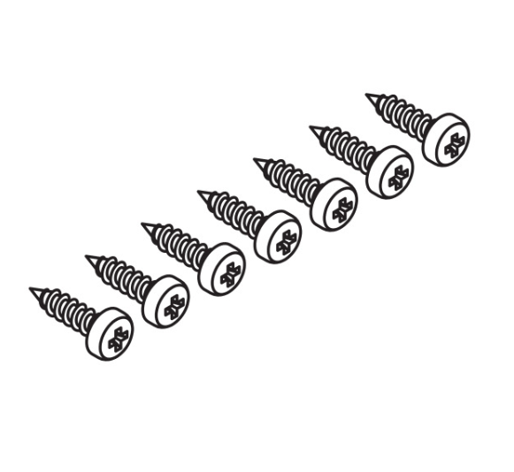 P-Hawa Concepta - Set of Screws for Spacer  Profile, 7 Pieces PH 4x16mm (5/8'')