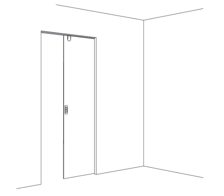 Hawa Junior 120 GP Pocket Set - 1 glass Door - 120kg 