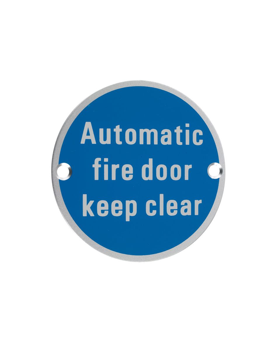 Door Sign - Automatic Fire Door Keep Clear