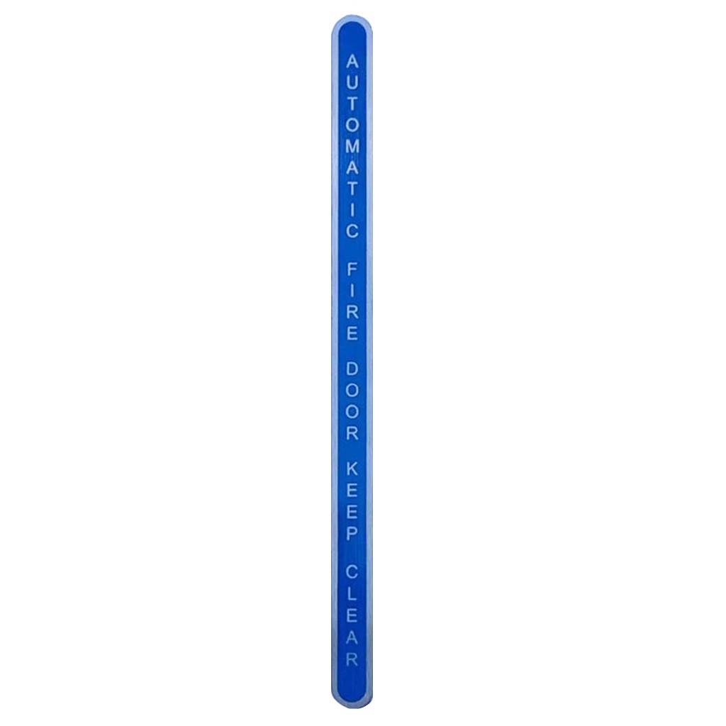 Automatic Fire Door Keep Clear Sign - Self Adhesive Laminate (175 x 13mm)  