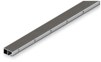 Hawa Running Track - Extended Spacing of +9 mm Between Door and Wall - Aluminium Anodized - Predrilled
