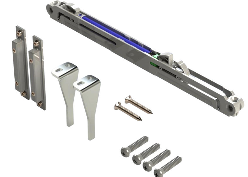 Soft Closer ST 100 Double Damper Soffit Fixing - 35-50kg