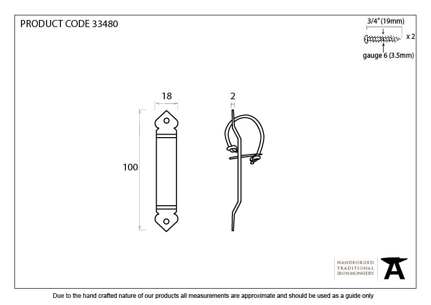 Locking Gothic Screw on Staple