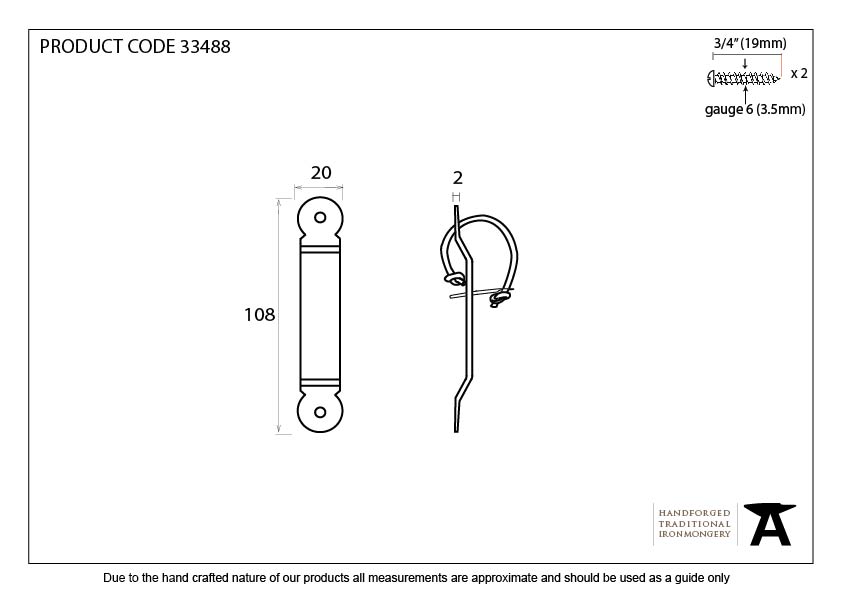 Locking Penny End Screw on Staple