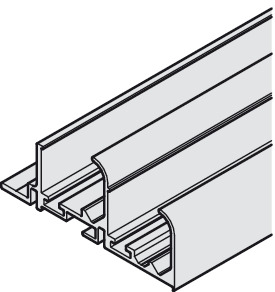 Top Running Track, Double, for Sliding Cabinet Doors, Slido Classic 60 VF T