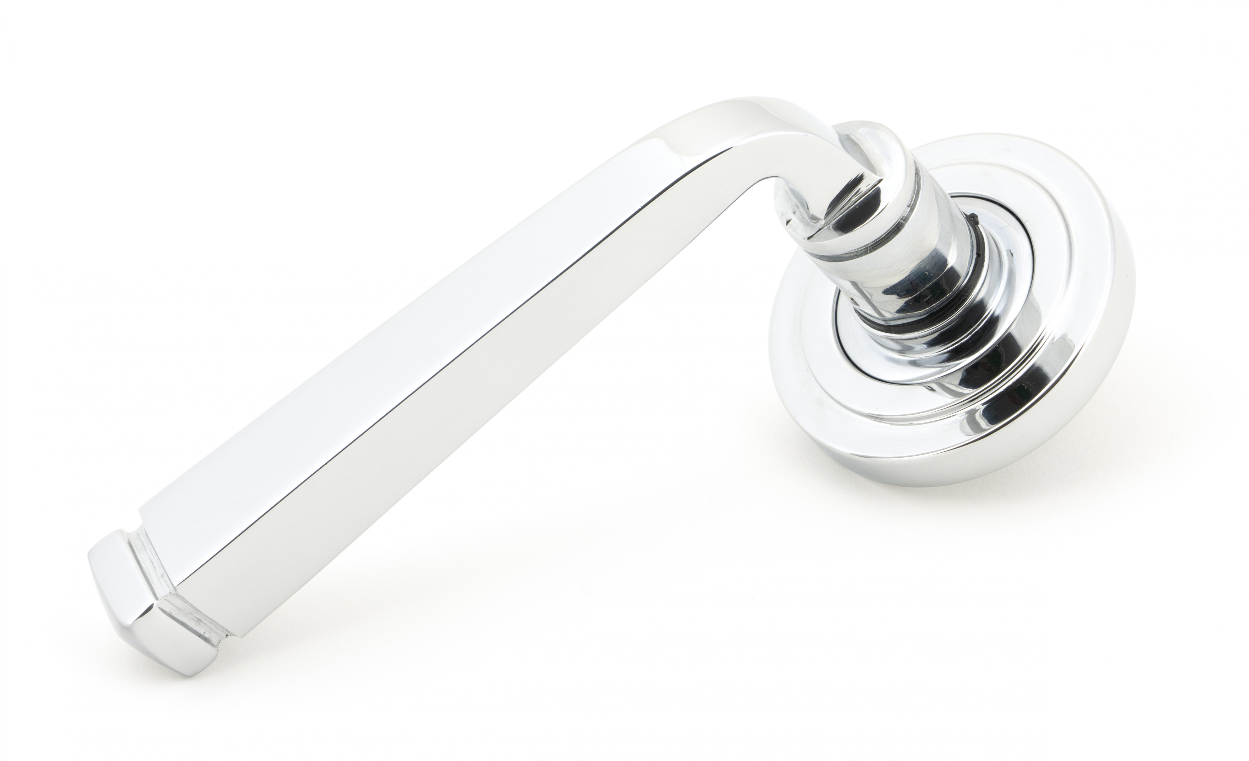 Avon Round Lever on Art Deco Rose Set - SWS Hardware