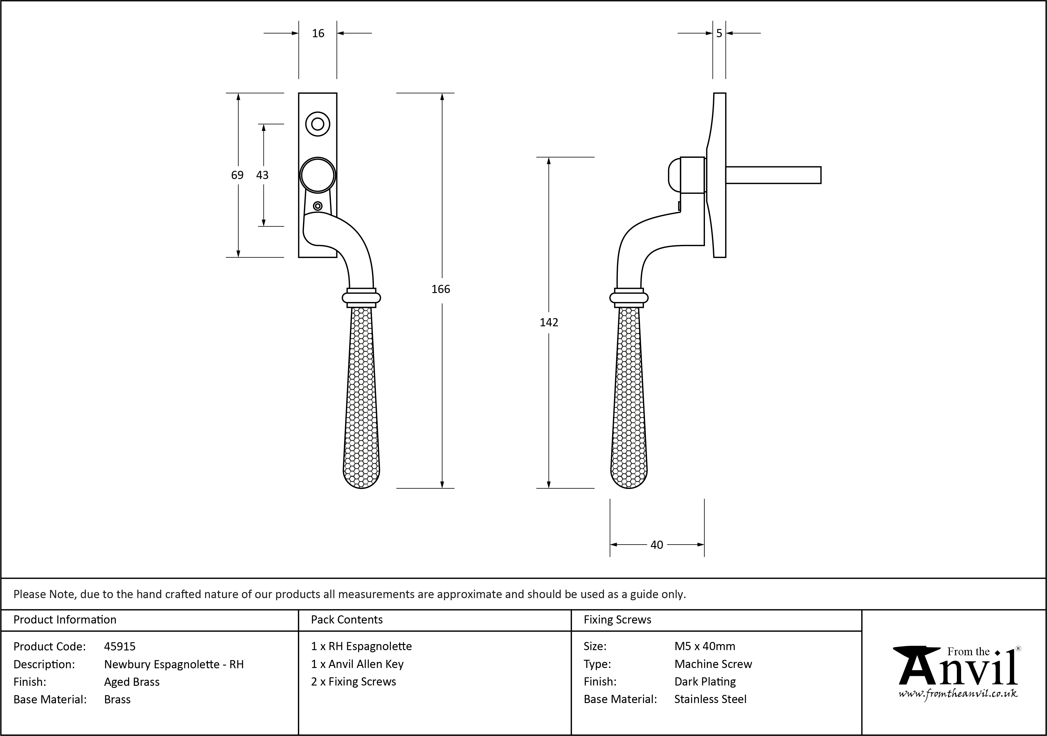 Newbury Espag - Right Hand