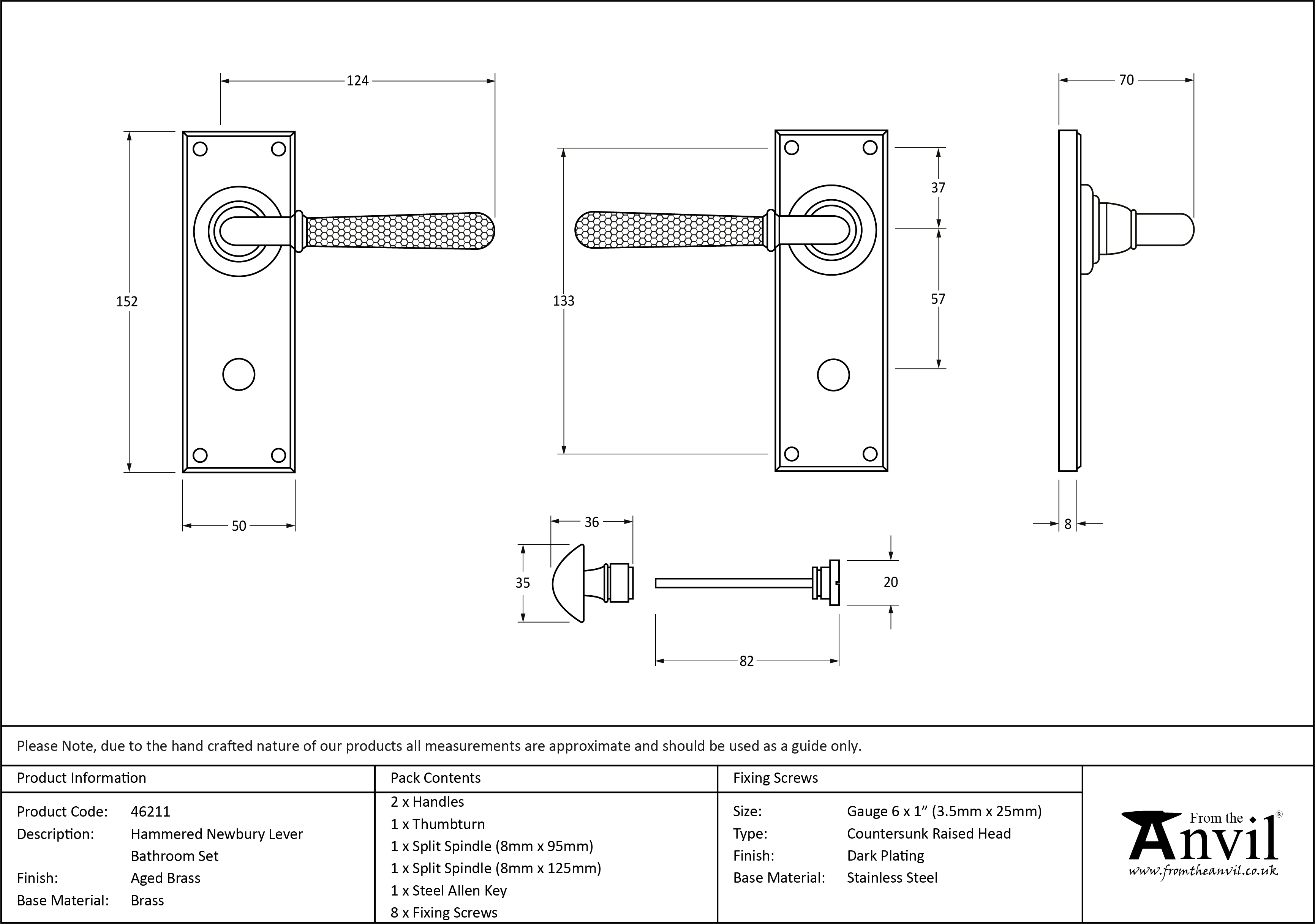 Newbury Lever Bathroom Set