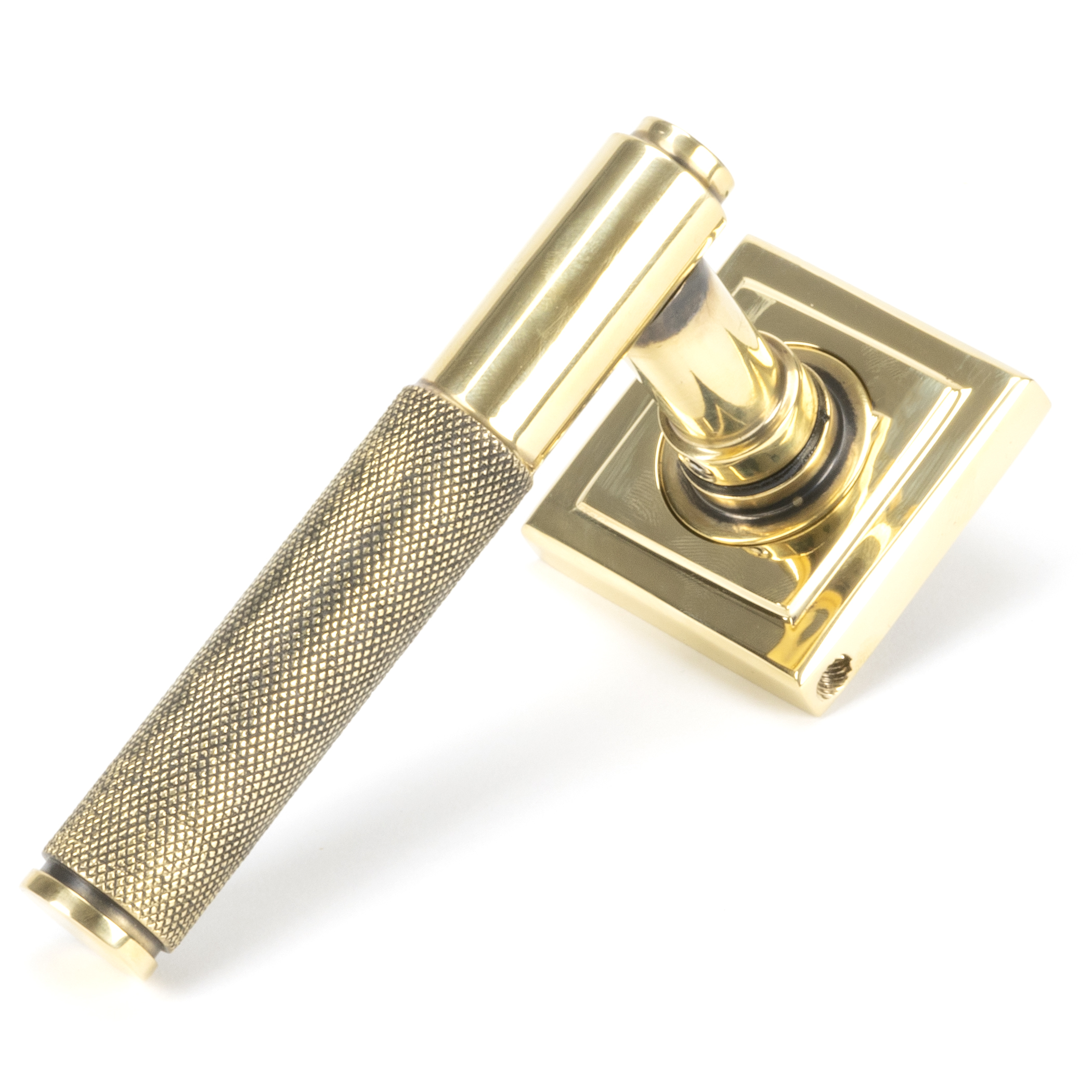 Brompton Lever on Square Rose Set - Unsprung