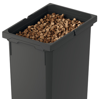 Pull Out Waste Bin, 300 mm W - 515 mm D - 1 x 32 & 1 x 1.2 litres