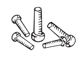 Hawa Porta 100 GW Screw Set for Angle Profile 12 - piece
