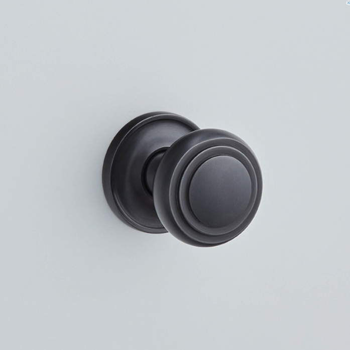 Stepped Cushion Knob Mortice - Covered Rose - DBMA