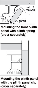 Plinth Foot Shaft with Base - Various Sizes