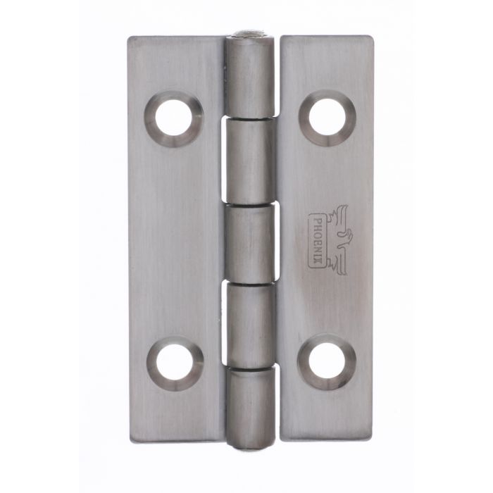 Plain Knuckle Stainless Steel Butt Hinge - 64 x 38 x 2mm - Satin Polished