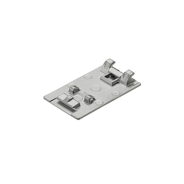 Blum Clip Top Cristallo Plate - Adhesion for Glass/Mirror - Nickel Plate