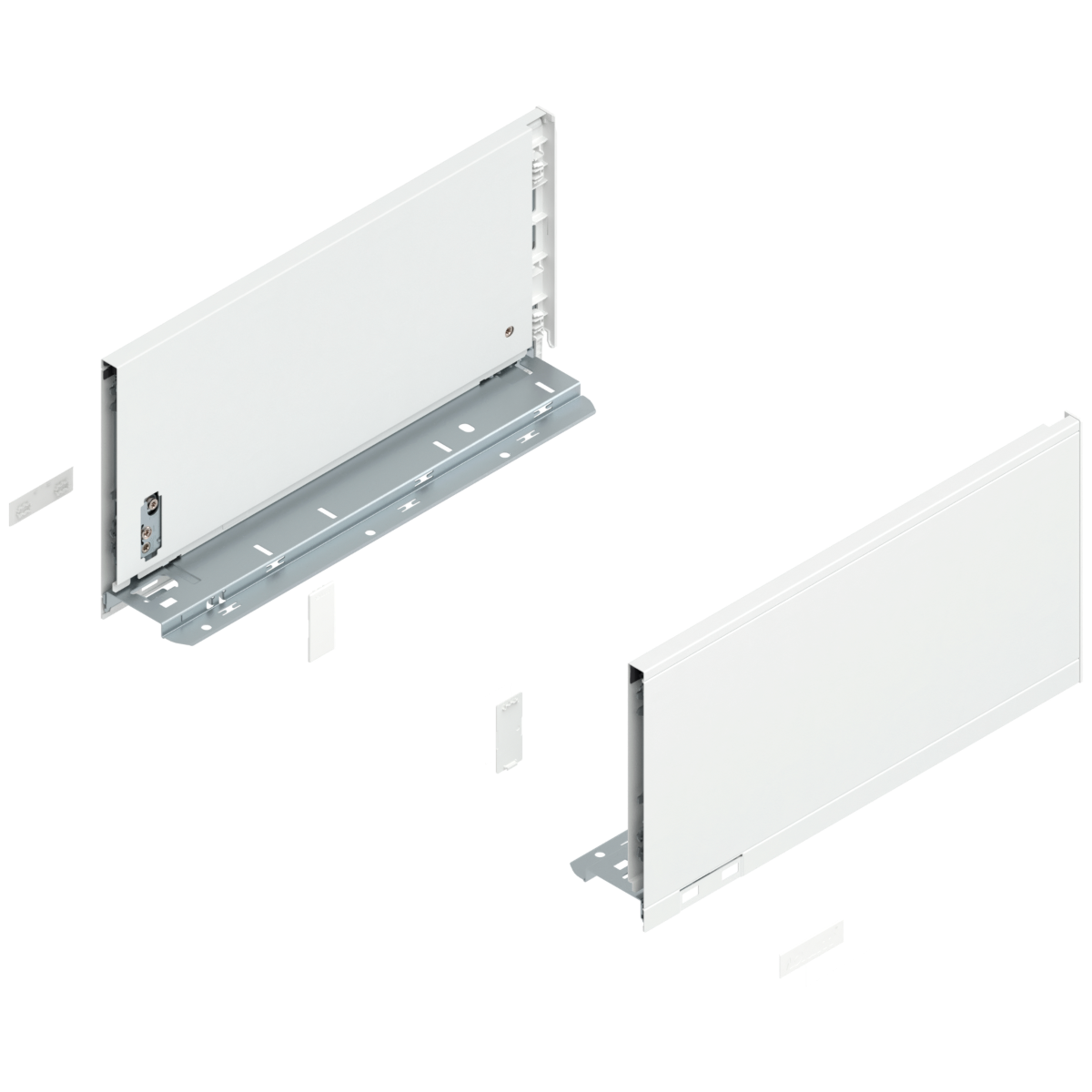 Blum Legrabox Drawer Side - 'C' Height (177.5mm) - Silk White