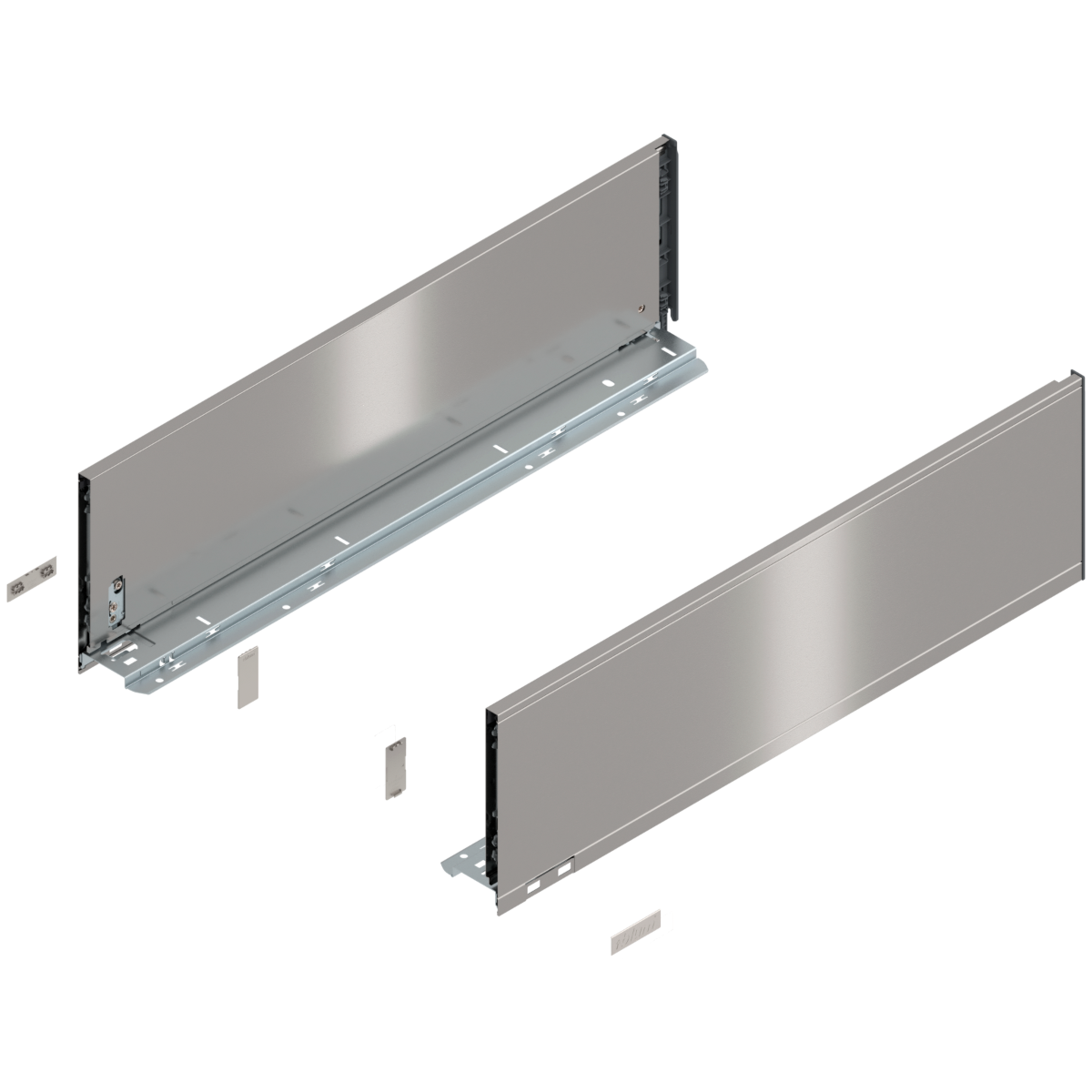 Blum Legrabox Drawer Side - 'C' Height (177.5mm) - Stainless Steel