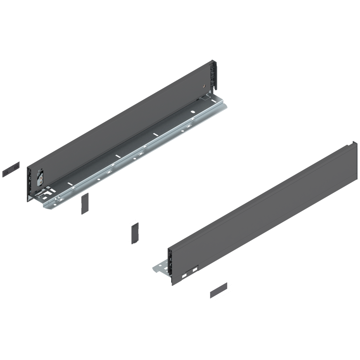 Blum Legrabox Drawer Side - 'M' Height (90.5mm) - Orion Grey