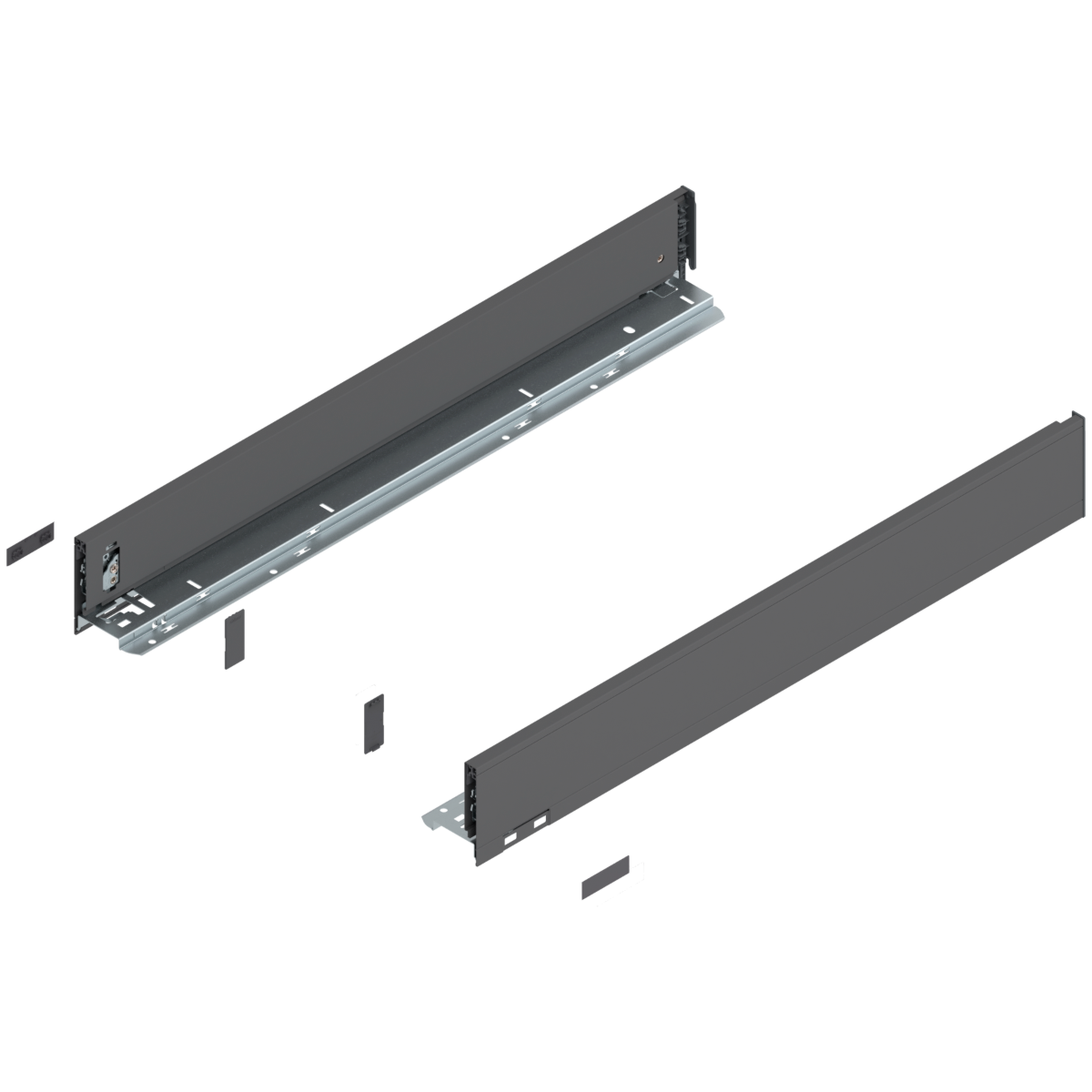 Blum Legrabox Drawer Side - 'M' Height (90.5mm) - Orion Grey