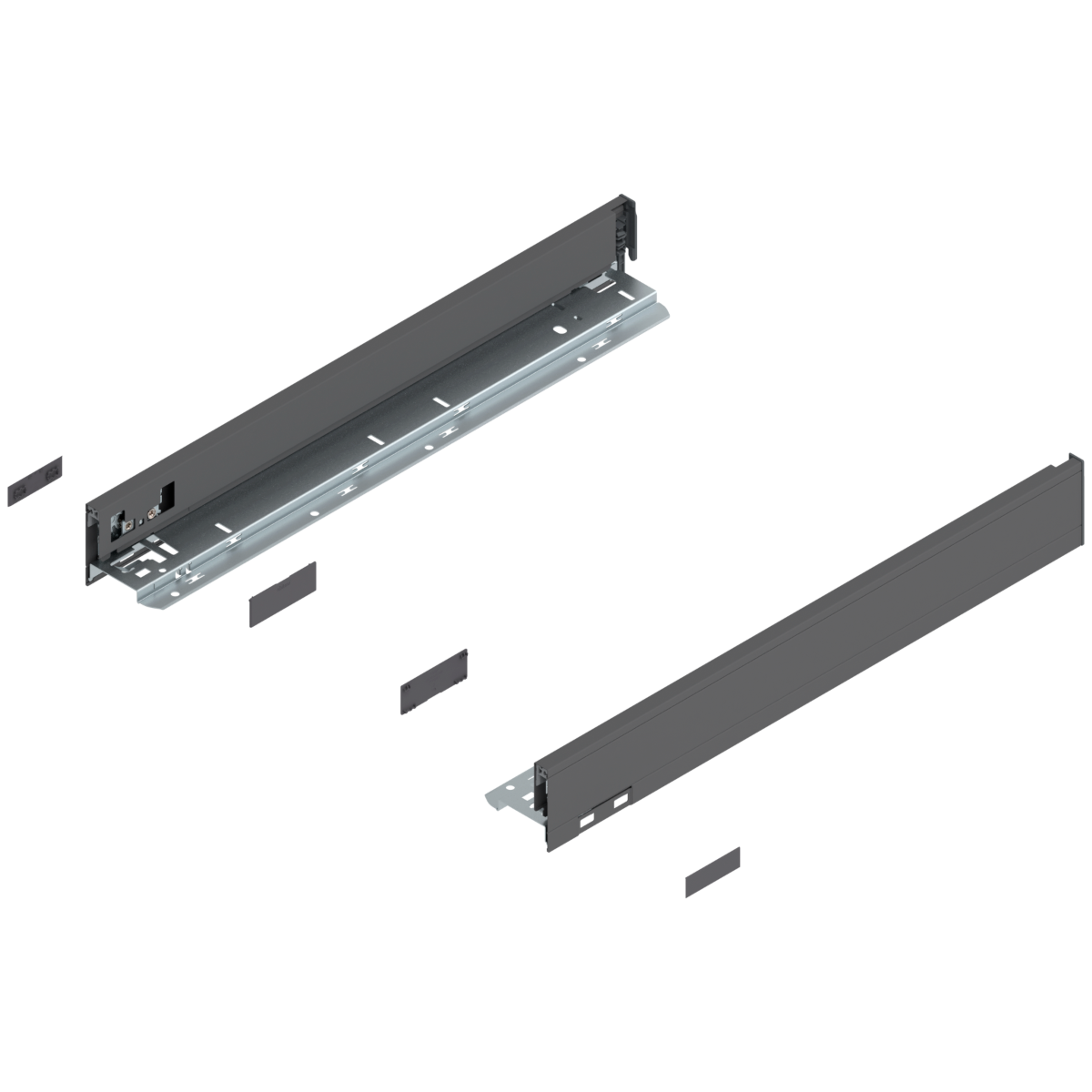 Blum Legrabox Drawer Side - 'N' Height (66.5 mm) - Orion Grey