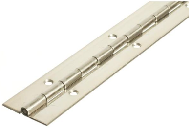Medium Duty Piano Hinge - Stainless Steel - Self Colour - In-line Holes - 1829 x 51 x 2.0mm