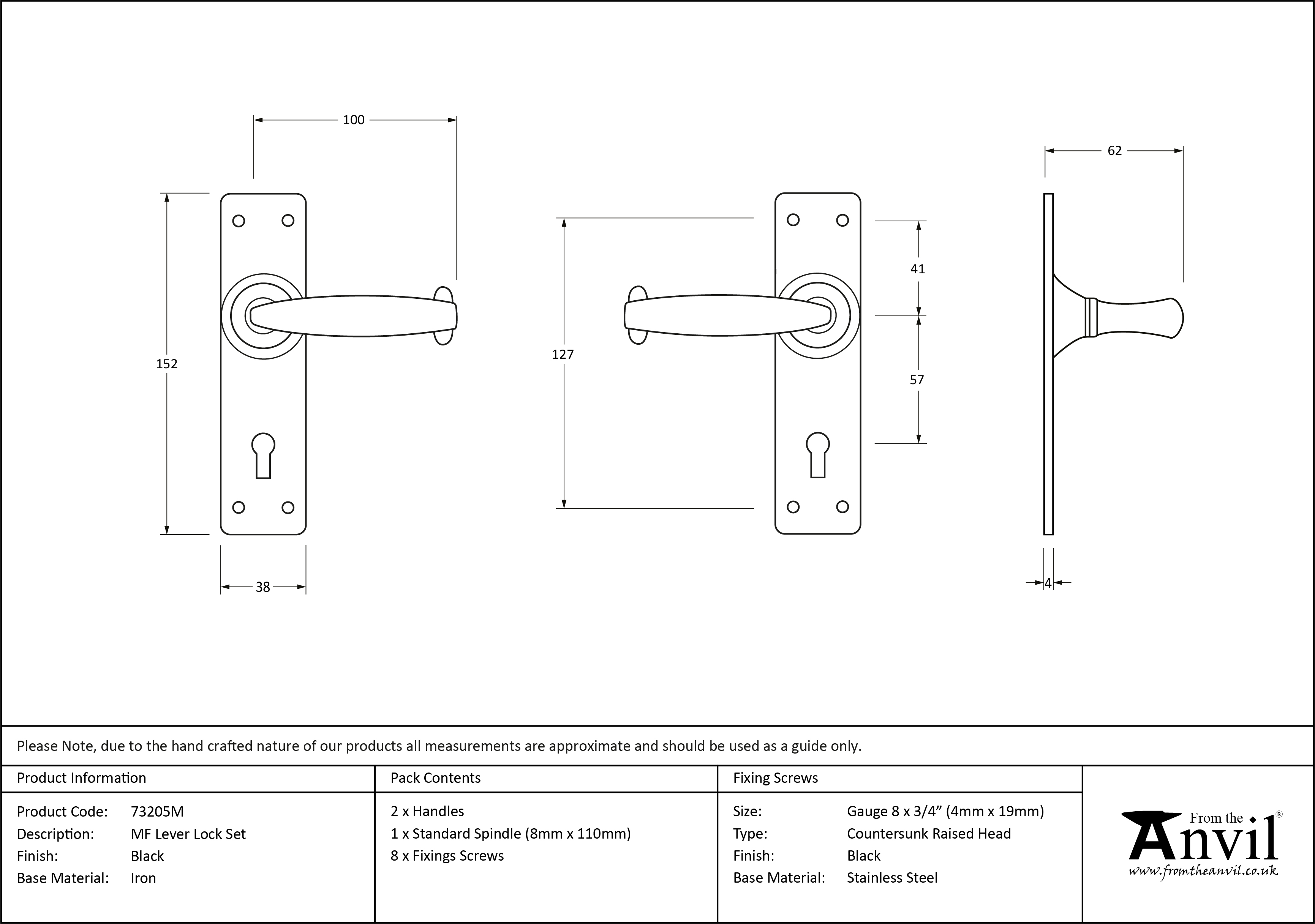 MF Lever Lock Set