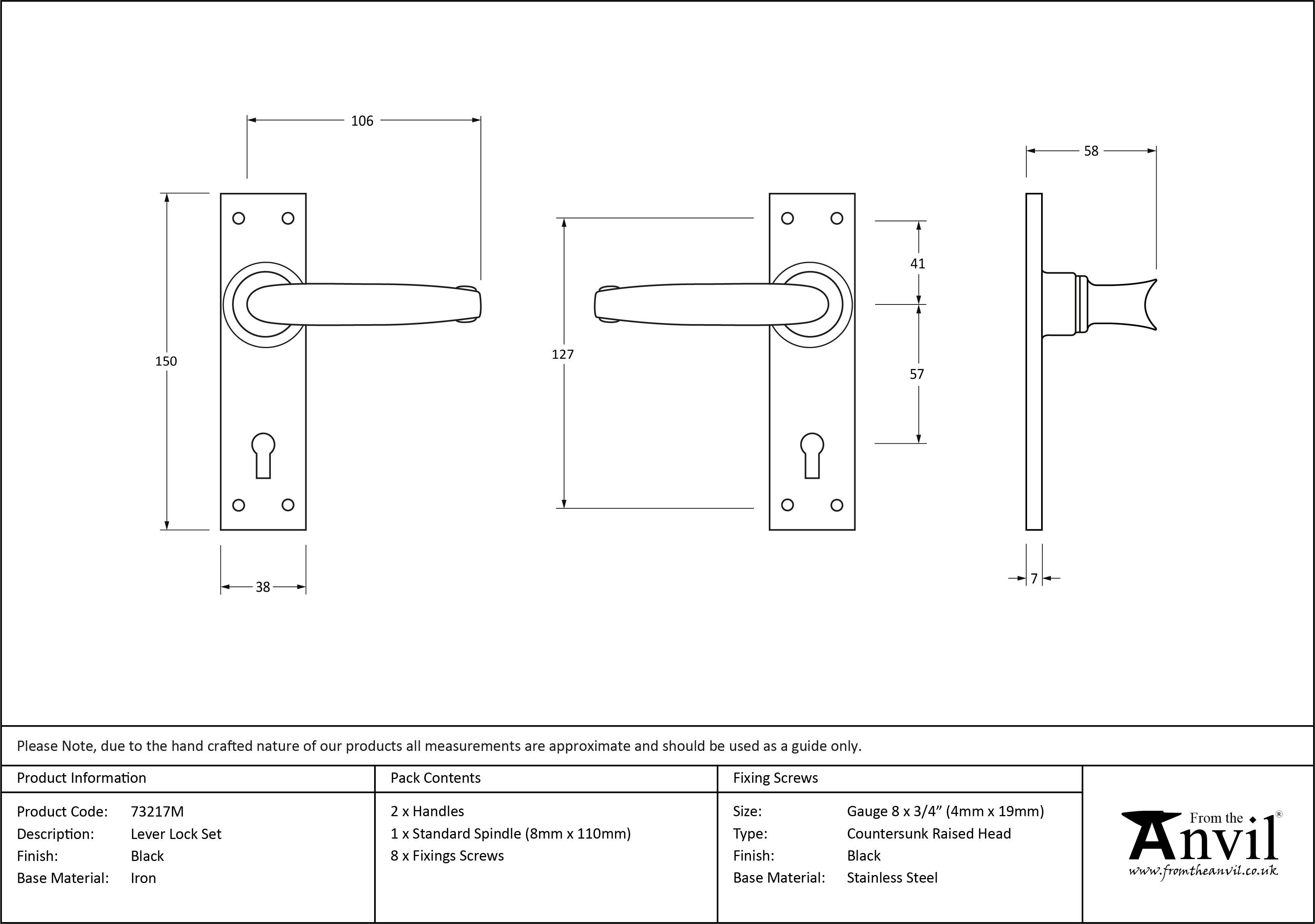 Lever Lock Set