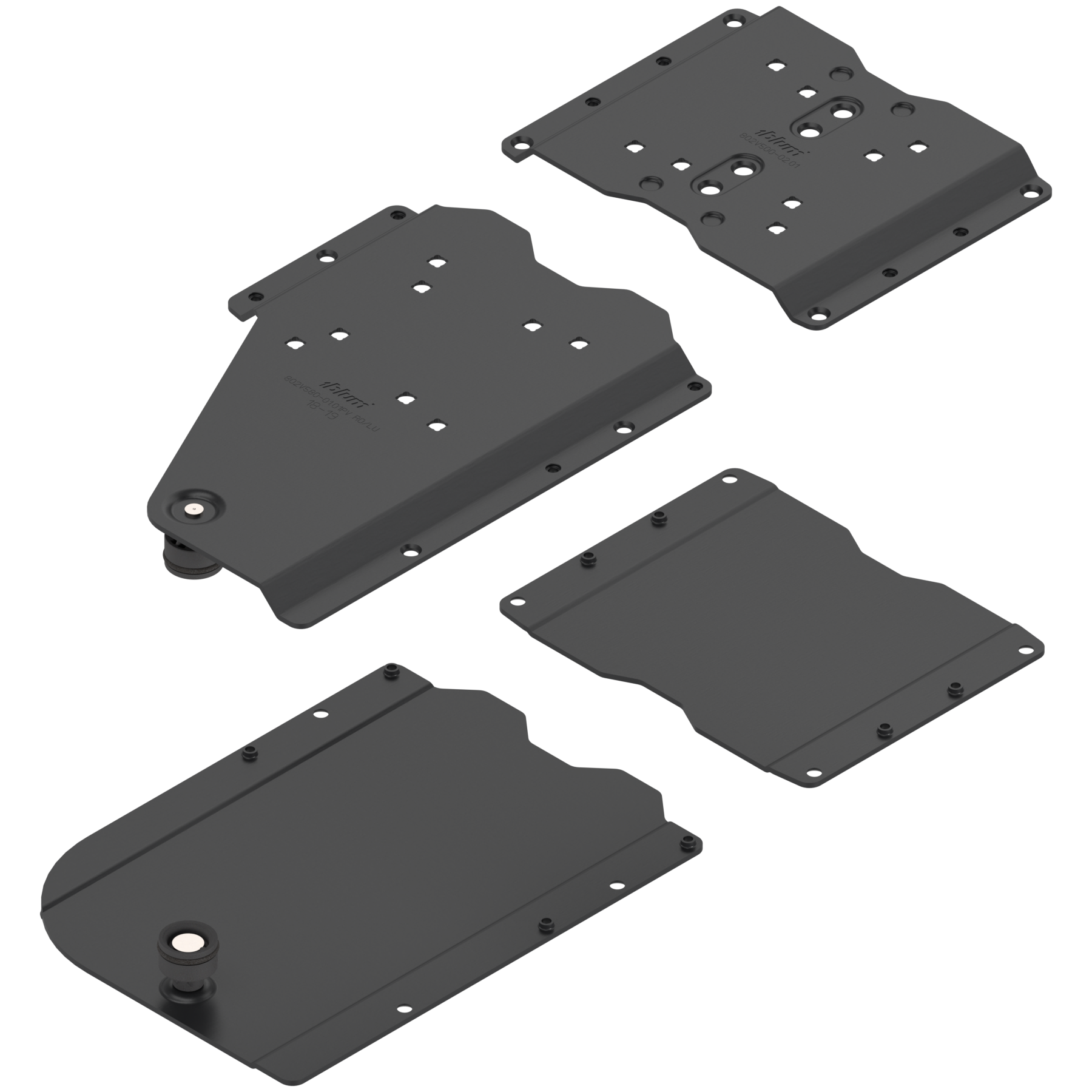 Blum Revego Duo -  Pocket Connector (Set) -  for Worktop Mounted cabinet - Left Hand - Black