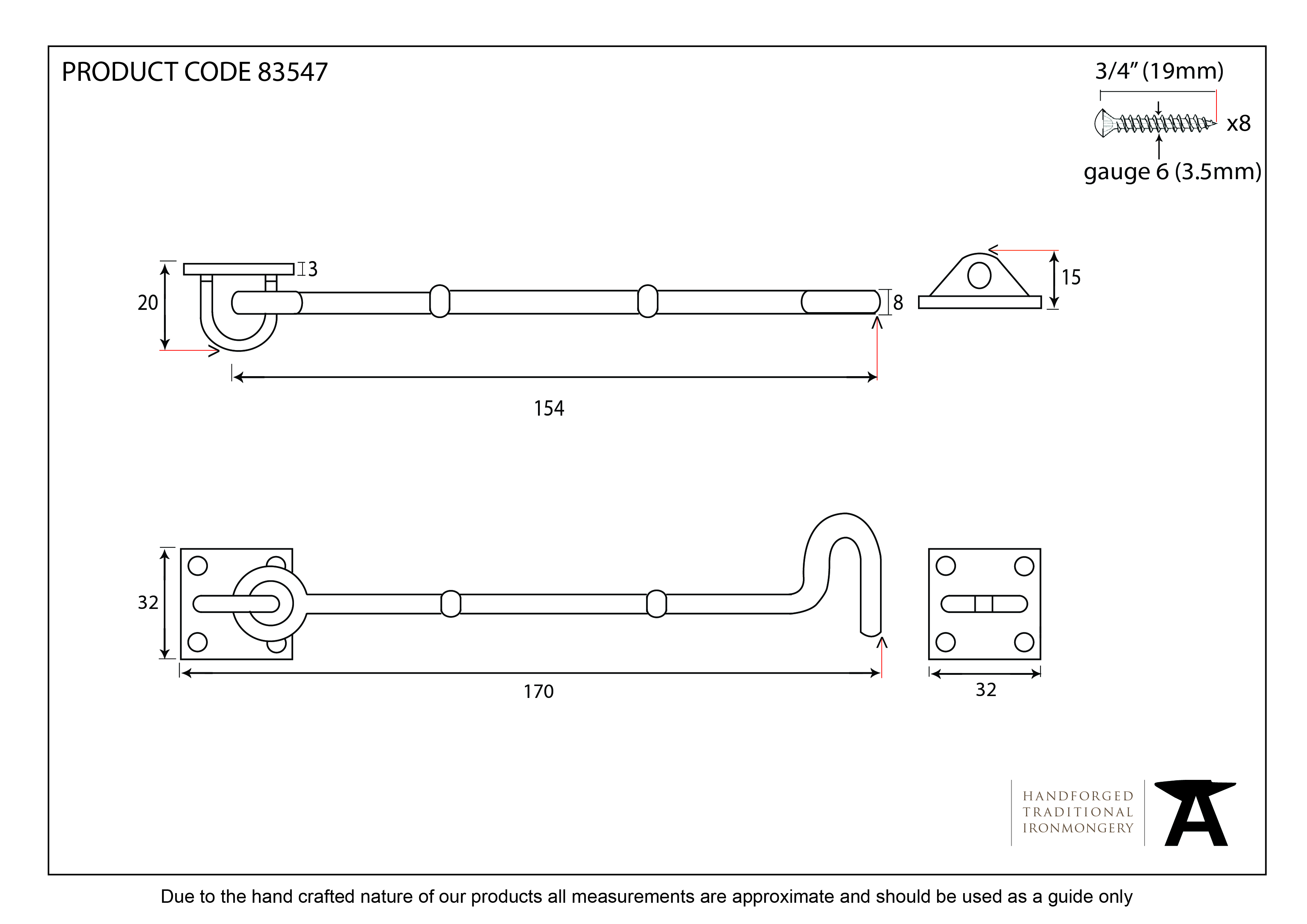 Cabin Hook - 6"