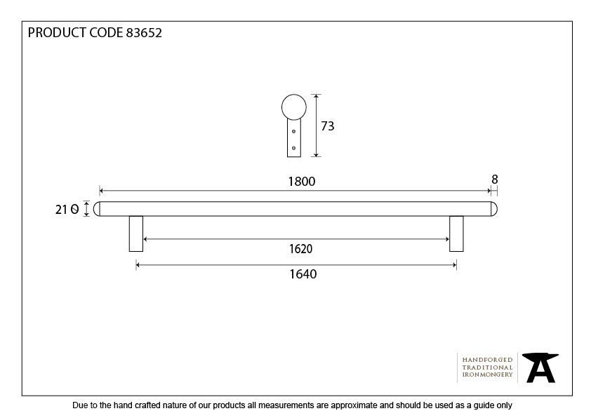 Pull Handle - 1800mm